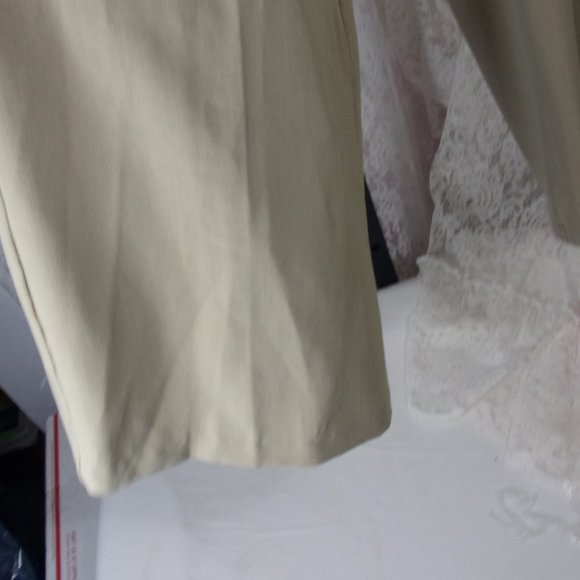 Khaki Dress Pants Slacks Straight Leg Size 12 - Picture 2 of 3